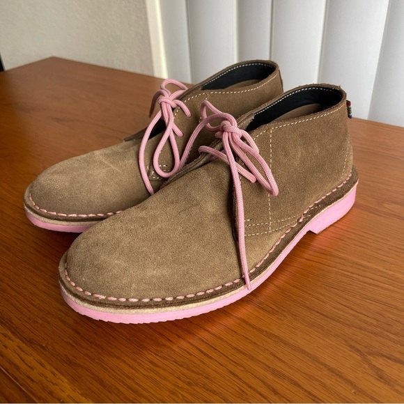 Veldskoen Shoes - Veldskoen Heritage Uhambo Chukka Boots Pink Sole Suede Lace Up Women’s Size 6